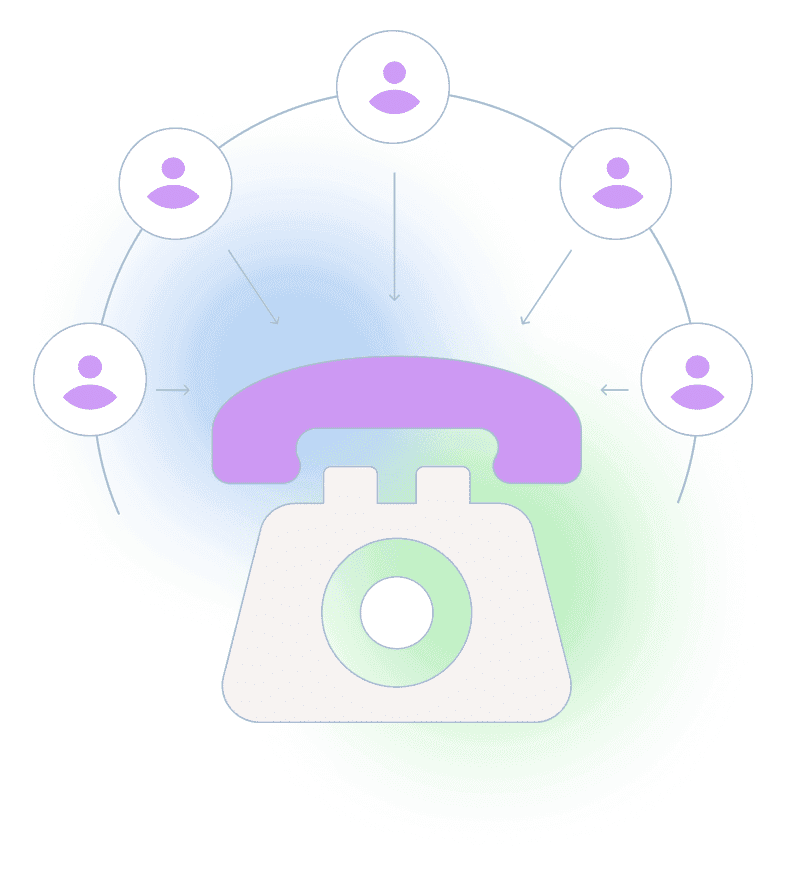 High call volume management with load balancing features