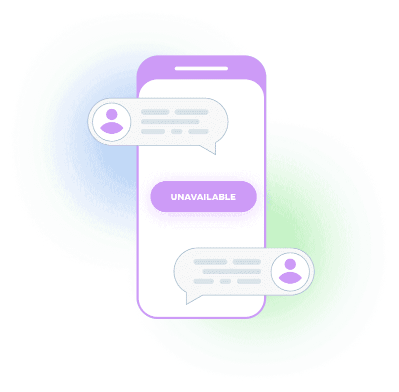 Quick unavailability toggle for last-minute schedule changes