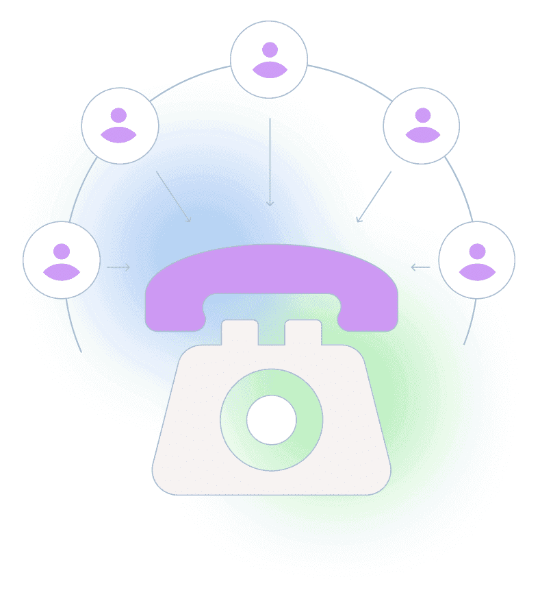 High call volume management with load balancing features