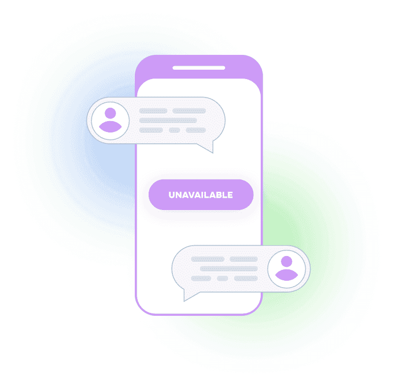 Quick unavailability toggle for last-minute schedule changes