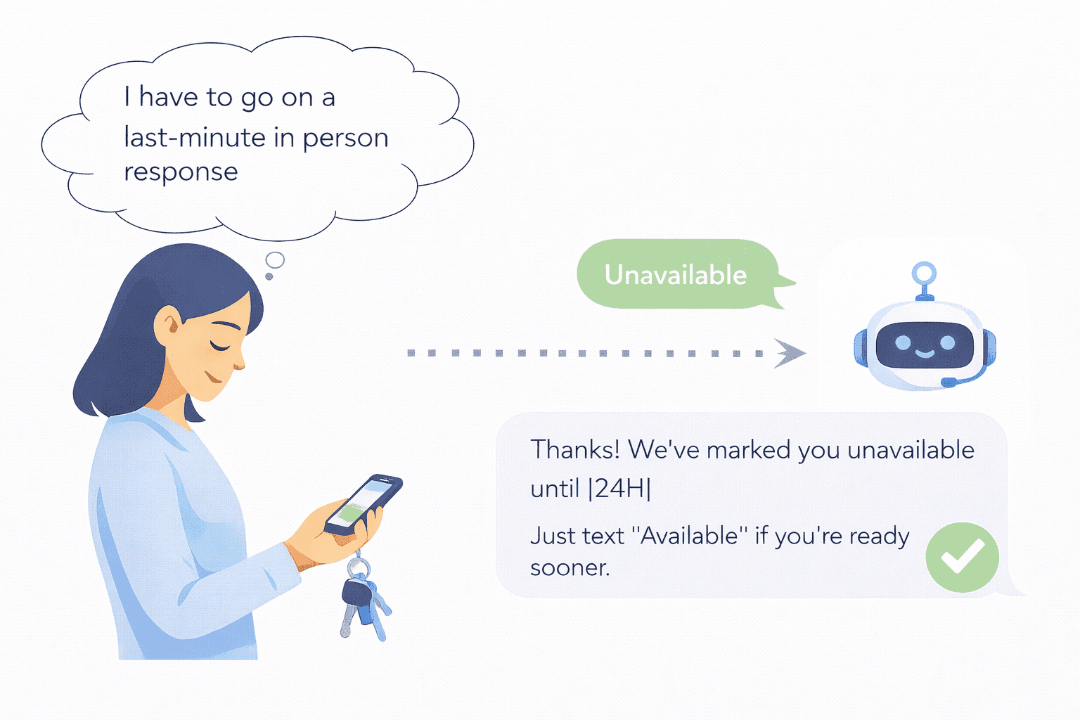 Real-time availability update for an on-call responder