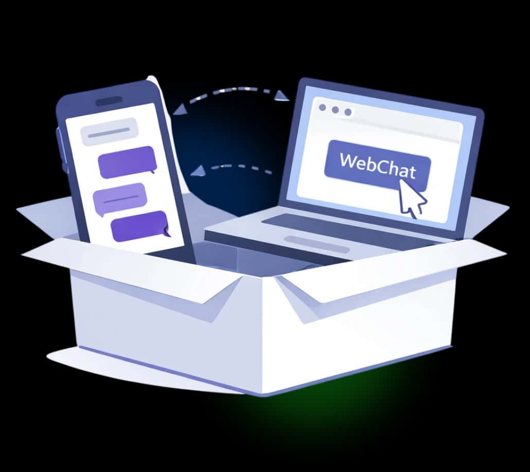 WebChat Text Number Transfer