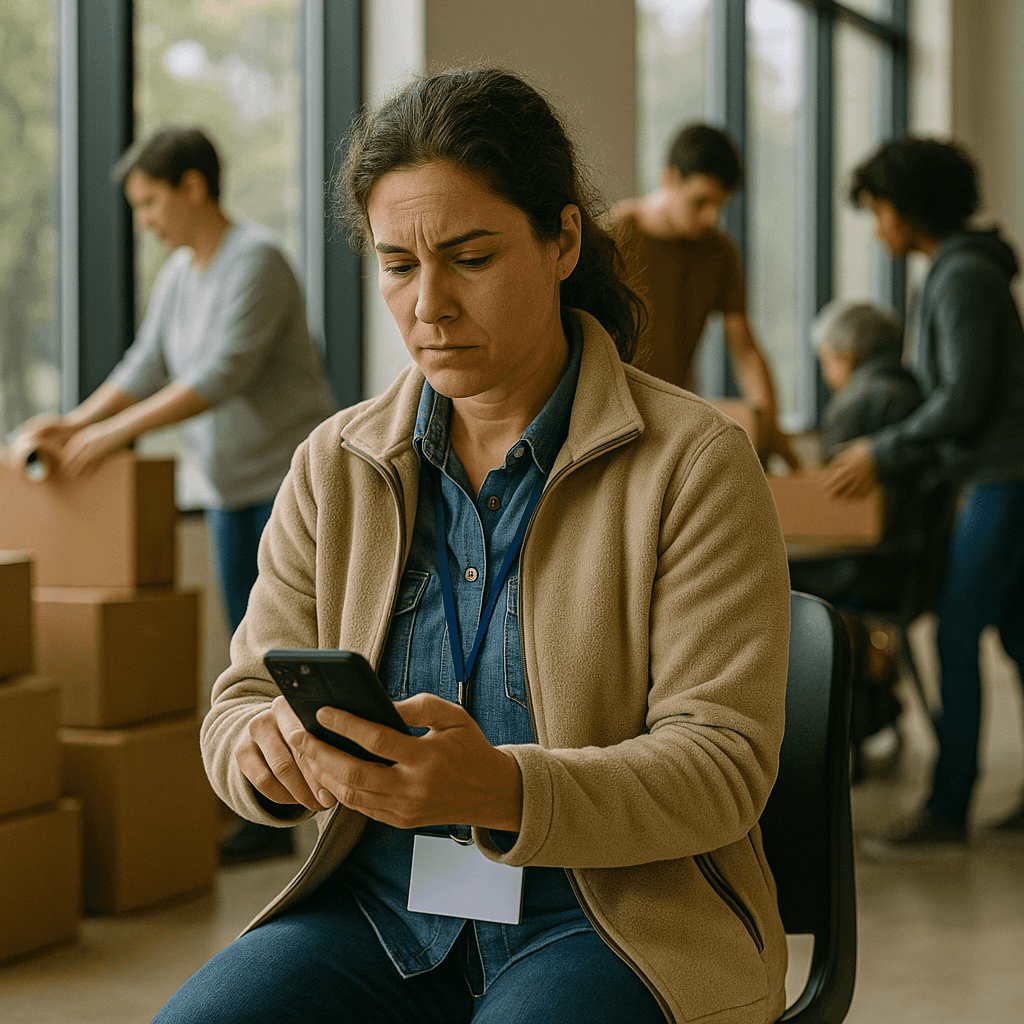 Nonprofit answering service workflow diagram