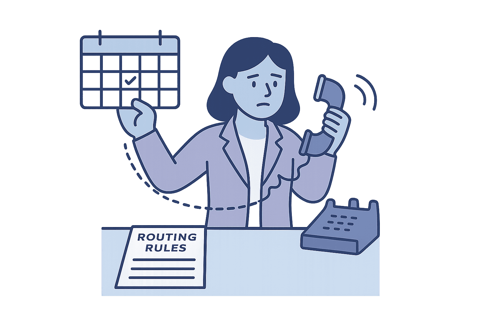 On-call coordinator trying to keep schedule and routing in sync