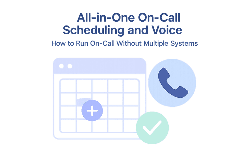 All-in-One Scheduling and Voice Routing for On-Call Teams