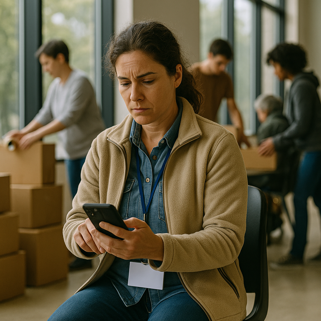 Nonprofit answering service workflow diagram